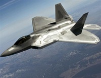Raptor in the sun F-22